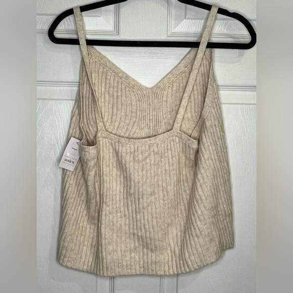NWT Auden Women's Sweater Pajama Tank Top - Oatmeal - Size XXL - Picture 5 of 6